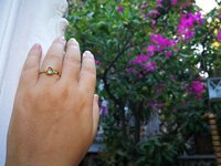 The Little Lord - Mood Ring - 6 mm - 24k Gold Plated Sterling Silver 925 - AAA Crystal Quartz