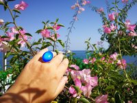 Silver Mirror of Beauty - Mood Ring - 30x20 mm - Sterling Silver 925