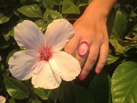 Queen of Colors - Mood Ring - 25x18 mm - Sterling Silver 925