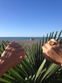 Golden Sun of Elegance - Mood Ring - 20 mm - 24K Gold Plated Sterling Silver 925