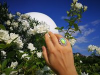 Empress of Grace - Mood Ring - 18x13 mm - Sterling Silver 925