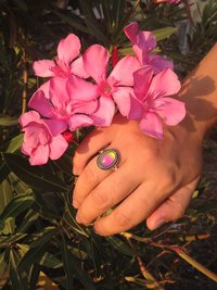 Secret Princess of the Empire - Mood Ring - 14x10 mm - Sterling Silver 925