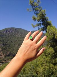 Silver Star of Romance - Mood Ring - 12 mm - Sterling Silver 925