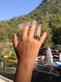 Secret Princess of the Flower Kingdom - Mood Ring - Adjustable - 6 mm - Brass