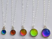 Lady of Celestial Nobility - Mood Necklace - 6,8,10,12,13 mm - Sterling Silver 925