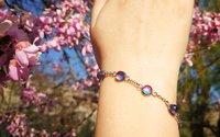 Venus of the Seven Skies - Mood Bracelet - 6 mm - Stainless Steel - AAA Crystal Quartz faceted