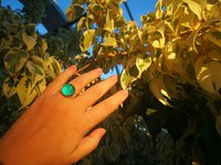 World of Crystal Stars - Mood Ring - 15 mm - Sterling Silver 925 (pure or gold plated) - AAA Crystal Quartz
