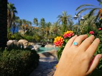 Princess of Blossoms - Mood Ring - 6 mm - Sterling Silver 925