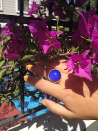 Golden Sun of Elegance - Mood Ring - 20 mm - 24K Gold Plated Sterling Silver 925