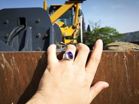 Lord of Lightning - Mood Ring - 15 mm - Sterling Silver 925 - AAA Crystal Quartz