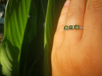 Three Wishes - Mood Ring - 4 mm - Sterling Silver 925 - AAA Crystal Quartz