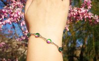Venus of the Seven Skies - Mood Bracelet - 6 mm - Stainless Steel - AAA Crystal Quartz faceted