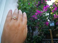The Little Lord - Mood Ring - 6 mm - Sterling Silver 925 - AAA Crystal Quartz