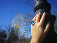Silver Sunrise of Beauty - Mood Ring - 20 mm - Sterling Silver 925