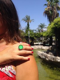 Silver Sun of Elegance - Mood Ring - 20 mm - Sterling Silver 925