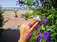 Golden Dream - Mood Ring - 16 mm - 24K Gold Plated Sterling Silver 925
