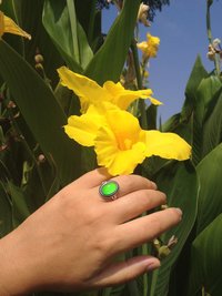 Secret Princess of the Empire - Mood Ring - 14x10 mm - Sterling Silver 925