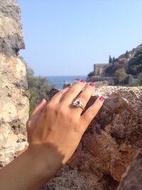 Princess of the Ocean - Mood Ring - Adjustable - 5 mm - Sterling Silver 925