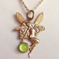 Secret Fairy Princess of Wishes - Mood Necklace - 5 mm - Gold Plated Brass