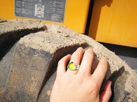 Lord of Lightning - Mood Ring - 15 mm - Sterling Silver 925 - AAA Crystal Quartz