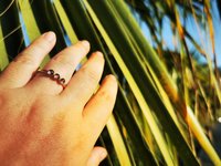 Three Wishes - Mood Ring - 4 mm - 24k Gold Plated Sterling Silver 925 - AAA Crystal Quartz