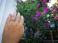 The Little Lord - Mood Ring - 6 mm - Sterling Silver 925 - AAA Crystal Quartz