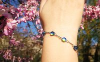 Venus of the Seven Skies - Mood Bracelet - 6 mm - Stainless Steel - AAA Crystal Quartz faceted