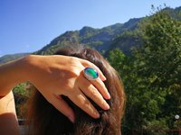 Queen of Avalon - Mood Ring - 25x18 mm - Sterling Silver 925