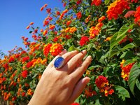 Queen of Hearts - Mood Ring - 25x18 mm - Sterling Silver 925