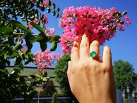 Star of Success - Mood Ring - 10 mm - Sterling Silver 925