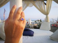 Lady of the Silver Light - Mood Ring - 8 mm - Sterling Silver 925