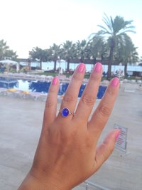 Star of Beauty - Mood Ring - 10x8 mm - Sterling Silver 925