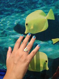 Princess of the Ocean - Mood Ring - Adjustable - 5 mm - Sterling Silver 925