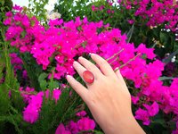 Queen of Destiny - Mood Ring - Adjustable - 25x18 mm - Stainless Steel