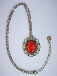 Silver Venus of Rome - Mood Necklace - 25x18 mm - Brass