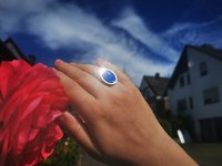 Royal Mood - Mood Ring - Adjustable - 18x13 mm - Stainless Steel