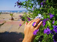 Silver Ring of Wishes - Mood Ring - 25x18 mm - Sterling Silver 925