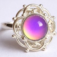 Enigma of Love - Mood Ring - 8 mm - Sterling Silver 925
