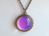 Loving Sun - Mood Necklace - 20 mm - Brass