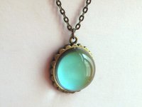 Loving Sun - Mood Necklace - 20 mm - Brass