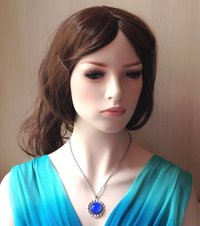 Secret Silver Sunrise of Beauty - Mood Necklace - 20 mm - Brass