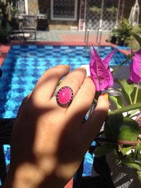 Ocean of Energy - Mood Ring - Adjustable - 18x13 mm - Brass
