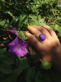 Ocean of Energy - Mood Ring - Adjustable - 18x13 mm - Brass