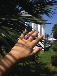 Ocean of Energy - Mood Ring - Adjustable - 18x13 mm - Brass