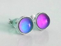 Fairies of the Light - Mood Stud Earrings - 6 mm - Sterling Silver 925