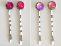 Scepters of Luck - 4 Mood Hair Pins - 10 mm - Brass