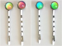 Scepters of Luck - 4 Mood Hair Pins - 10 mm - Brass