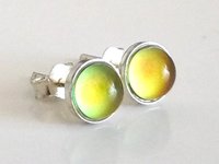 Fairies of the Light - Mood Stud Earrings - 6 mm - Sterling Silver 925