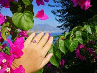 Princess of the Light - Mood Ring - 6 mm - Sterling Silver 925 - AAA Crystal Quartz