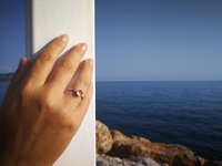 Princess of the Light - Mood Ring - 6 mm - Sterling Silver 925 - AAA Crystal Quartz